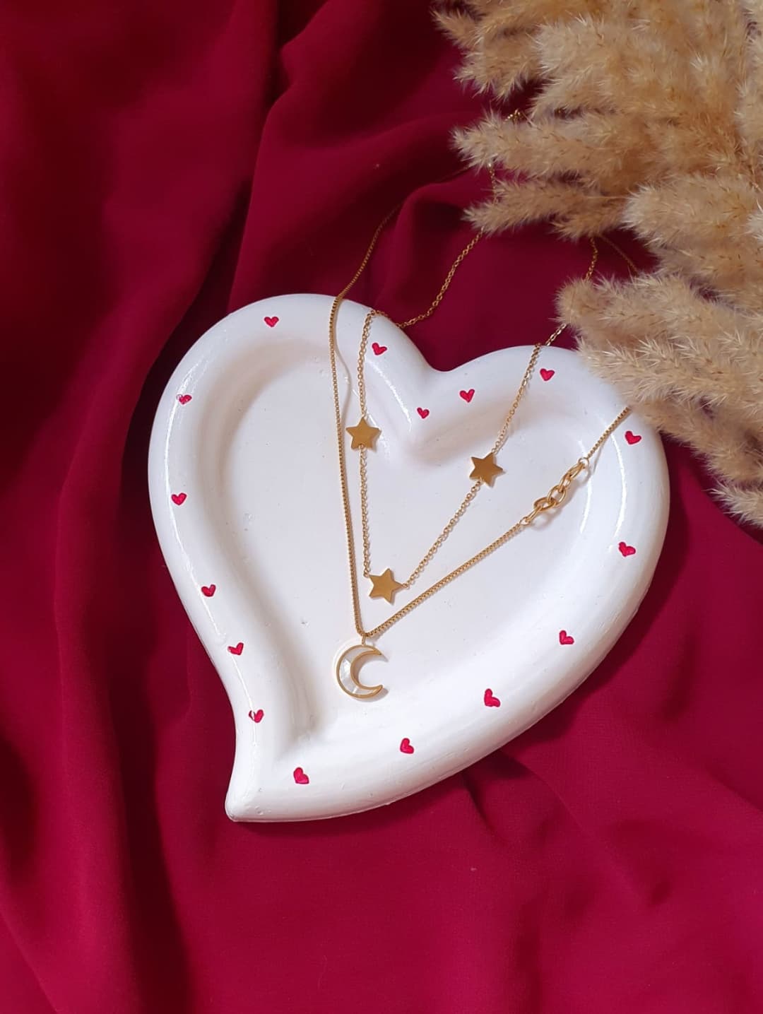Collier Lune & étoiles